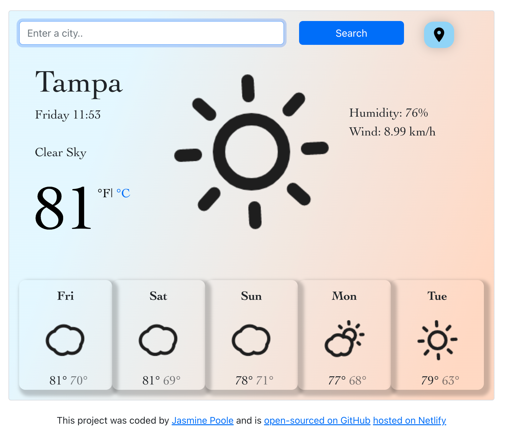 React Weather App